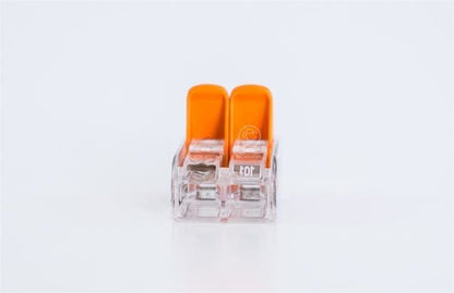 Wago universal hurtigklemme med frigørelsesarm compact 2x0,2-4 mm 221-412 50 stk.