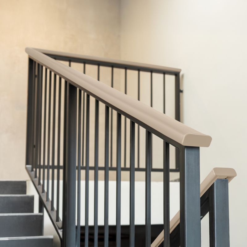 Endekappe til Trappegelænder PVC 40x8 mm Beige 2 Stk