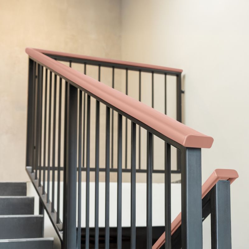Endekappe til Gelænder PVC 40x8 mm Lysebrun 2 Stk.