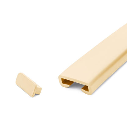 Endekappe til Gelænder PVC 40x8 mm 2 Stk