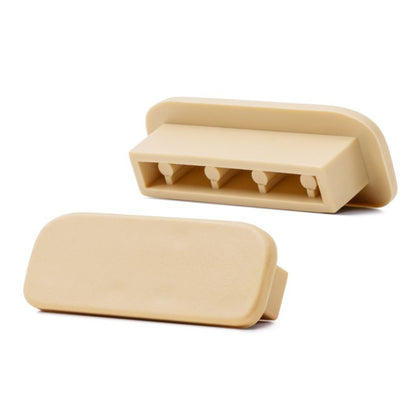 Endekappe til Gelænder PVC 40x8 mm 2 Stk