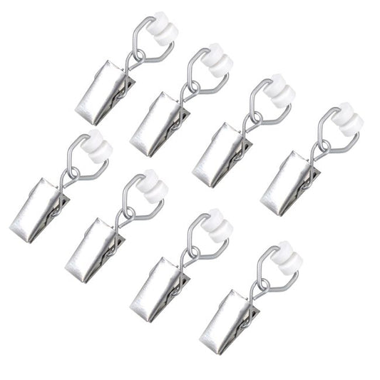 Metalclips til gardinskinner, 20 stk.