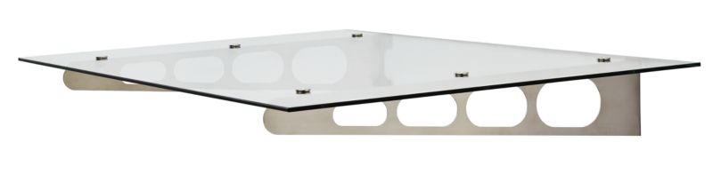Døroverdækning 140 x 90 cm Gennemsigtig Rustfrit Stål