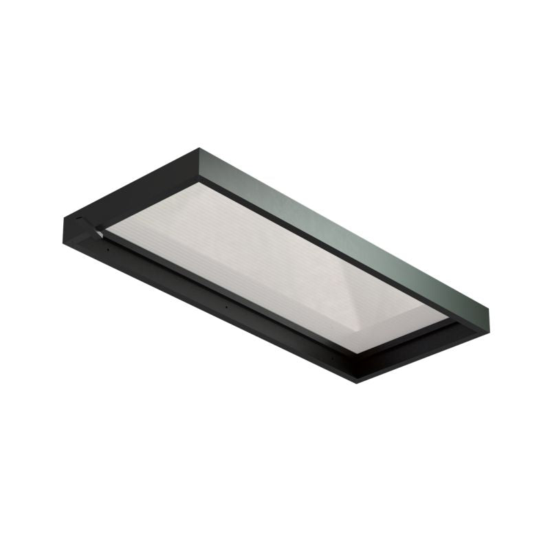 Døroverdækning Lumia Vario Plexi 210 x 90 cm Antracitgrå Aluminium