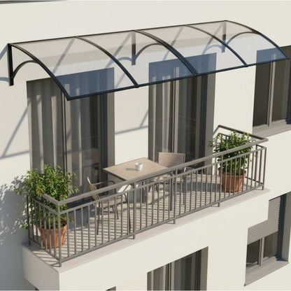 Modulært Døroverdækning 140 x 80 cm Grafit Polycarbonat