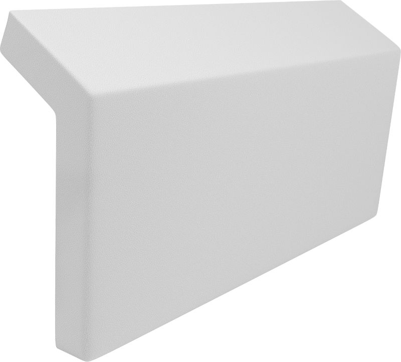 Badehovedpude 34,5x13,2 cm Hvid 1 stk. | 5903163384381