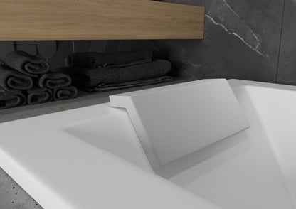 Mexen hvidt badekarshovedstøtte 34,5 x 13,2 cm 1 stk.