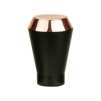 GoodHome Araxos 19 mm afslutning i mat-sort metal, kelkformet dekor