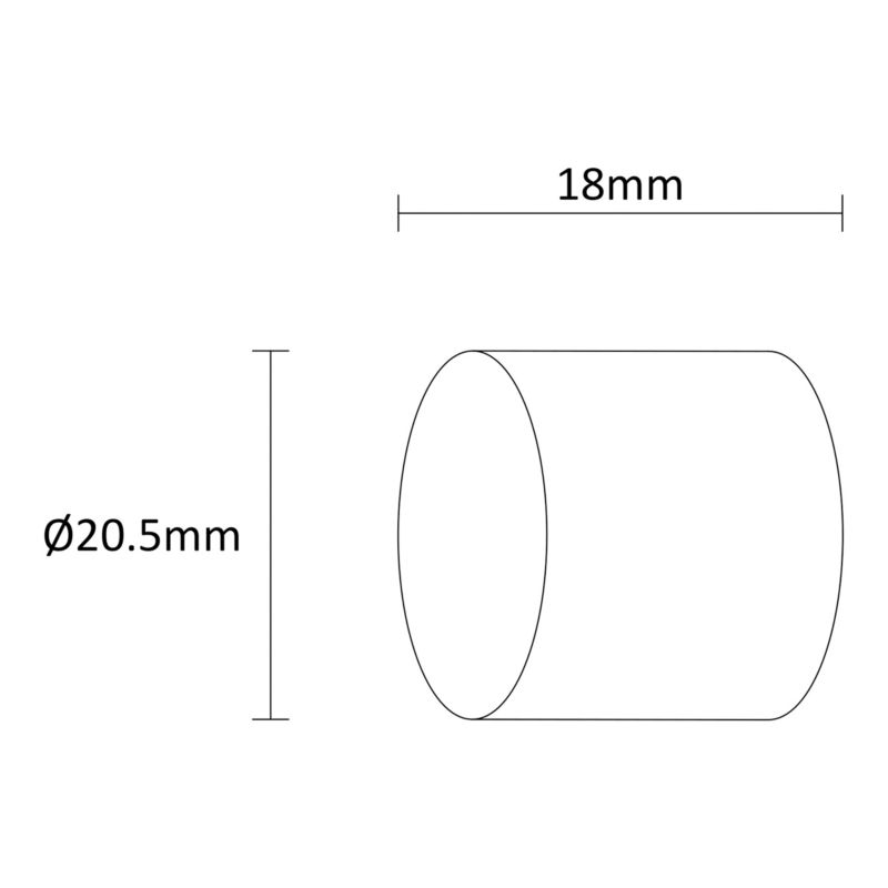 GoodHome Athens 16 mm endestykke kork basic