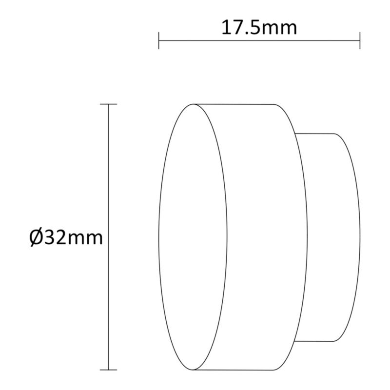 GoodHome Athens 19 mm endestykke kork basic