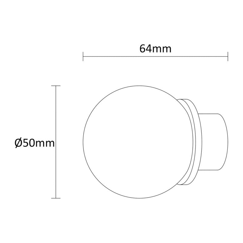 GoodHome Athens 19 mm afslutning kugle basic