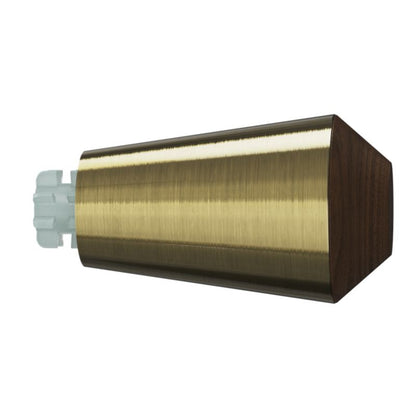 Endestykke til gardinstang Goodhome Antiki Bi-finish Tulip 19 mm
