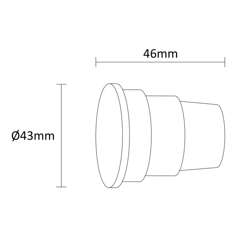 Afslutning til gardinstang Goodhome Antiki Stepped 19 mm