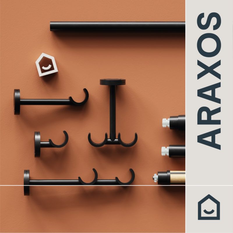 Endestykke til gardinstang GoodHome Araxos Torch 19 mm