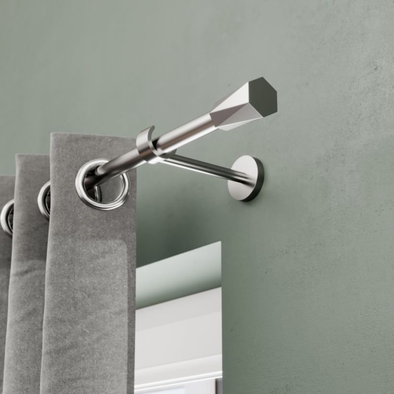 Endestykke til gardinstang GoodHome Athens facetteret 19 mm