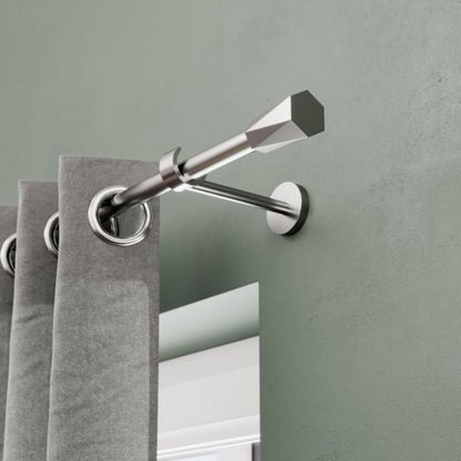 Endestykke til gardinstang GoodHome Athens facetteret 19 mm