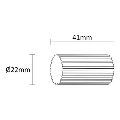 Endestykke til gardinstang GoodHome Athens Lined 16 mm