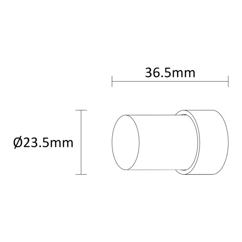 Endestykke til gardinstang GoodHome Athens Ring 19 mm