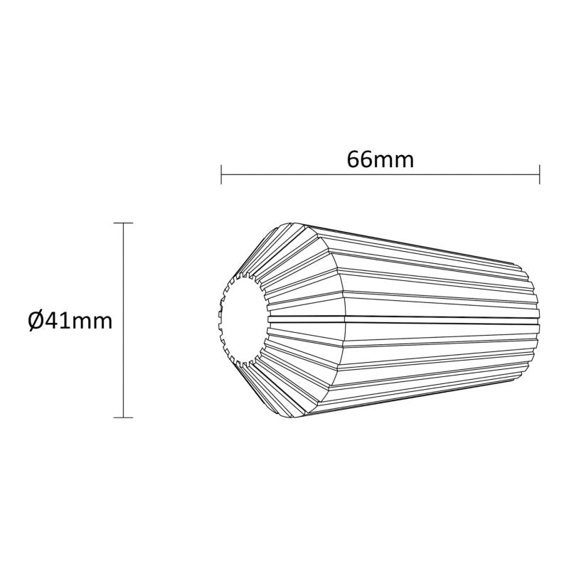 Goodhome Athens Tulip gardinstangenderør 19 mm