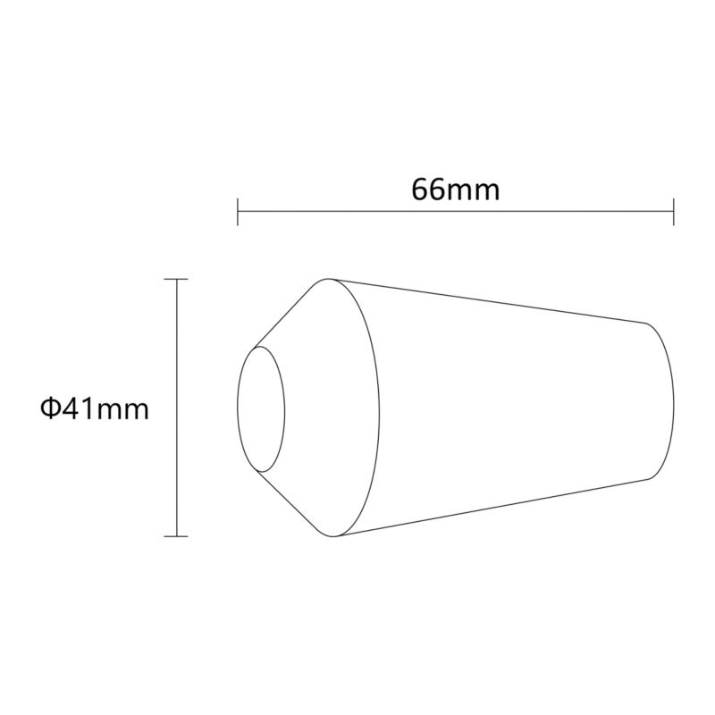 Endestykke til gardinstang GoodHome Elasa BI-finish Tulipan 19 mm