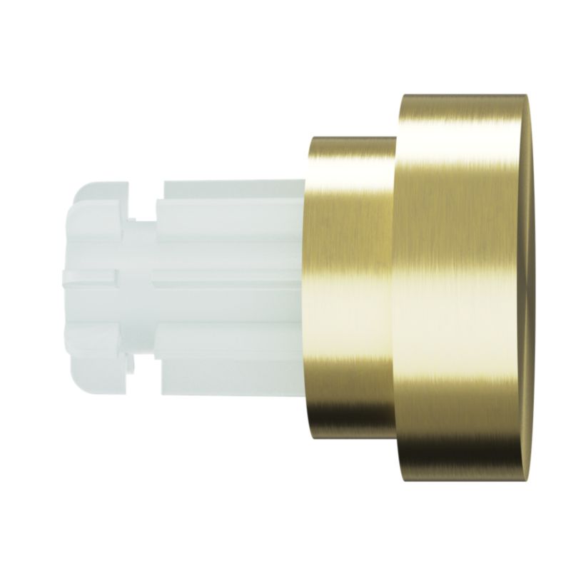Gardinstangafslutning GoodHome Elasa Prop 19 mm Guld