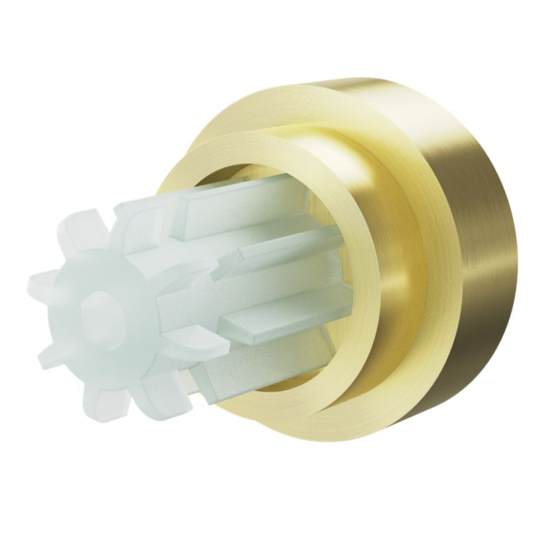 Gardinstangafslutning GoodHome Elasa Prop 19 mm Guld