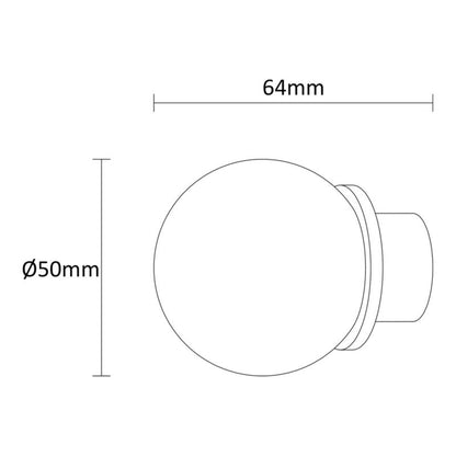 Endestykke til gardinstang Goodhome Kozani kugle 19 mm