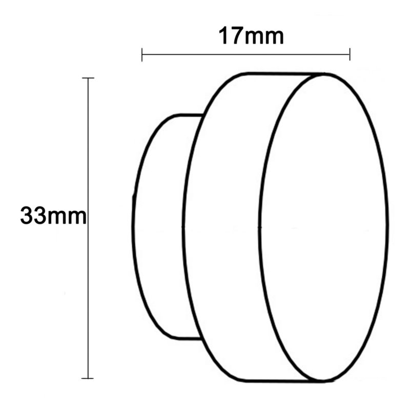 Endestykke til gardinstang GoodHome Olympe, dæksel 19 mm