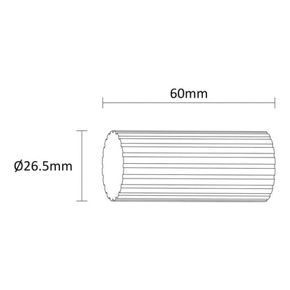 Endestykke til gardinstang Goodhome Tinos Lined 19 mm