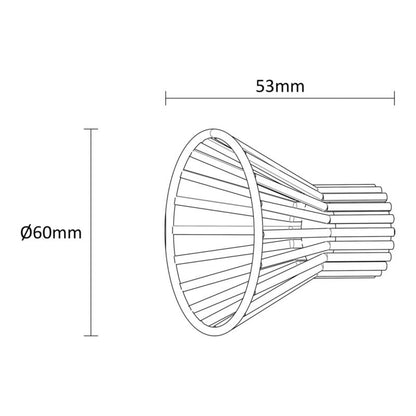 Endestykke til gardinstang GoodHome Tinos Lotus 19 mm