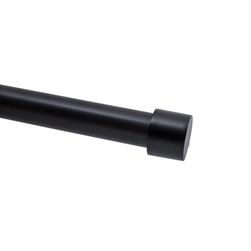 Mat-sort karnisendestik Luna 19 mm, 1 stk.