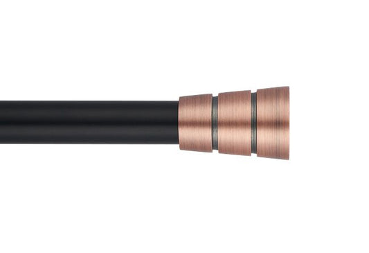 Afslutning til gardinstang kegle 19 mm kobber