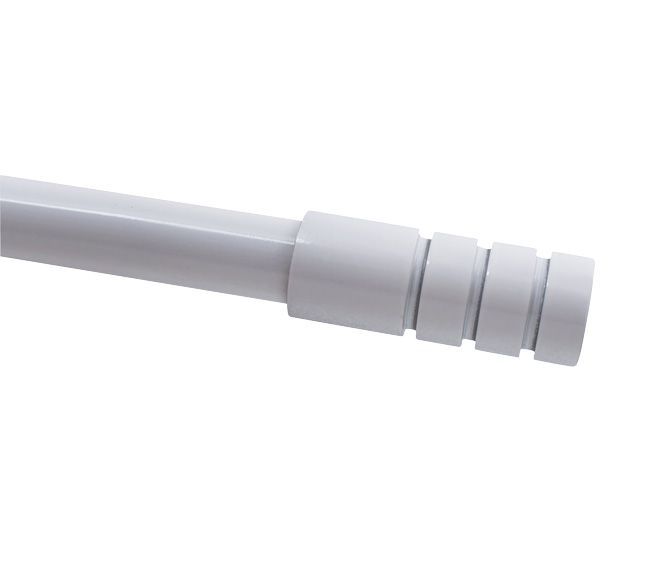 Endestykke til gardinstang Techno hvid 19 mm 1 stk.
