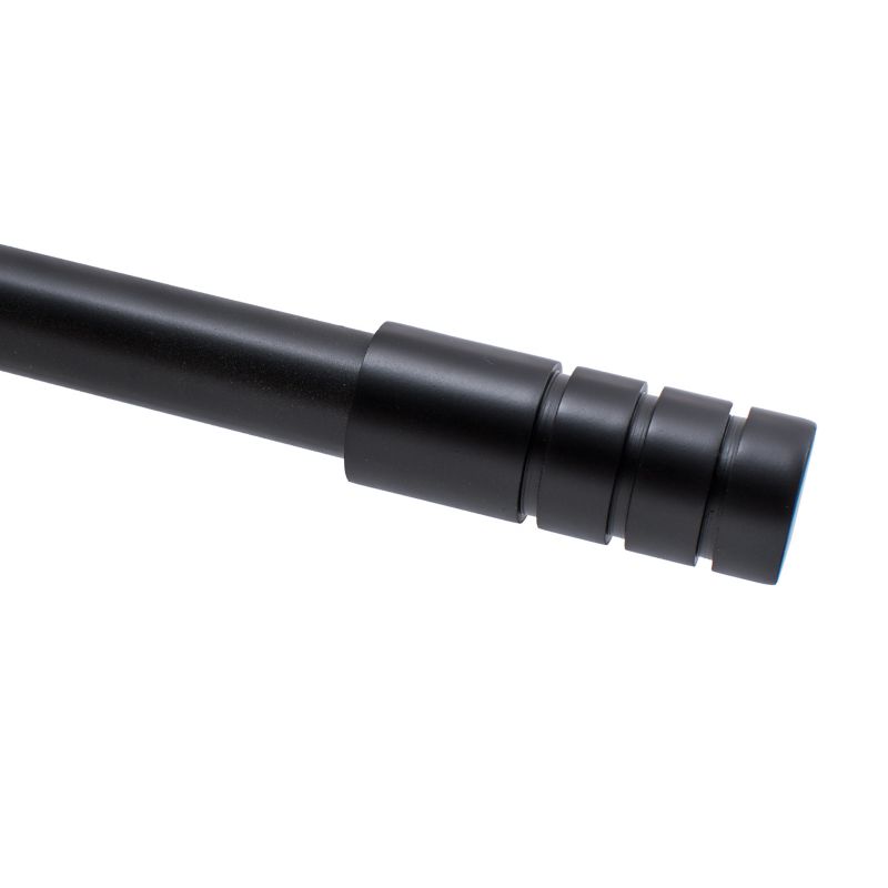 Mat-sort afslutning til gardinstang Techno 19 mm, 1 stk.