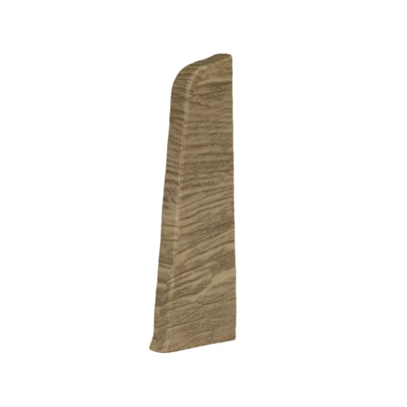 Zakończenie til Gulvliste 2 stk. Natur Eg 19x75 mm PVC