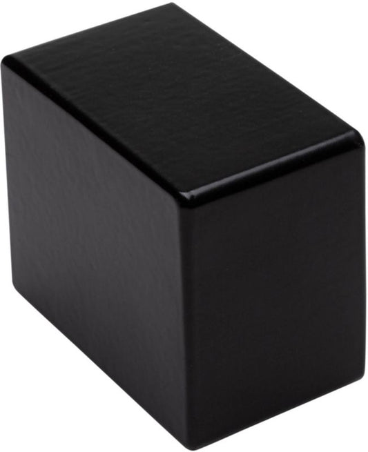 Sort afslutning til gelænder Kornik 37 x 47 mm
