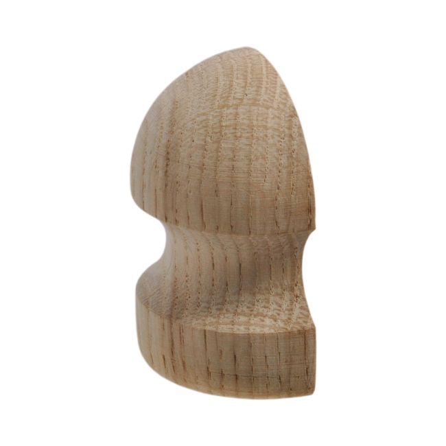 Endestykke til håndliste Kornik 60 x 50 mm lige eg