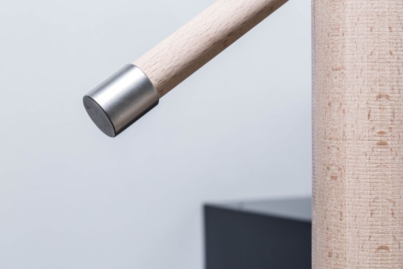 Rustfrit stål afslutning til baluster Kornik 20 mm