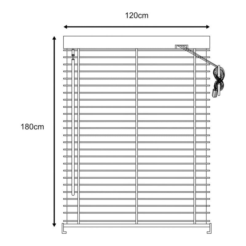 GoodHome aluminiumsjalusi Colours Studio 120 x 180 cm mat-sort