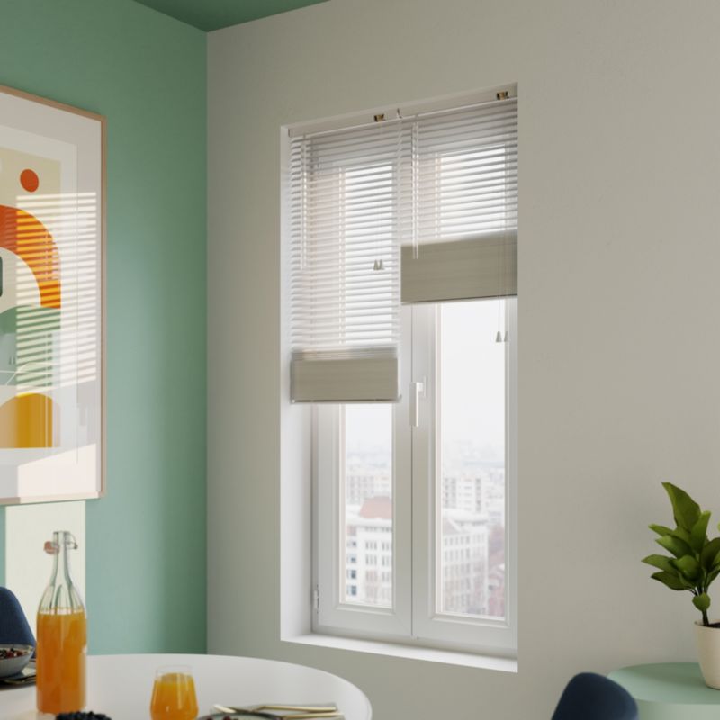 GoodHome aluminiumsjalusi Colours Studio 40 x 180 cm hvid