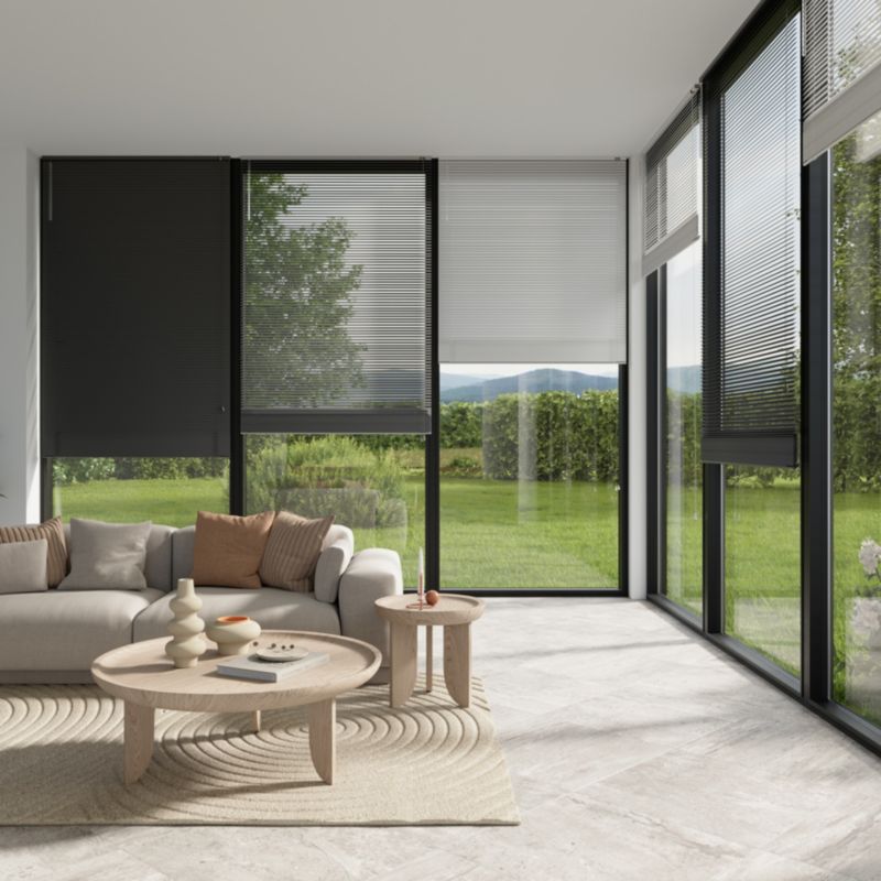 GoodHome aluminiumsjalusi Colours Studio 40 x 180 cm mat-sort