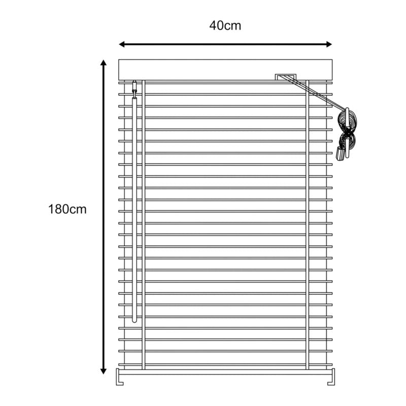 GoodHome aluminiumsjalusi Colours Studio 40 x 180 cm mat-sort