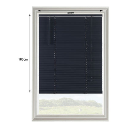 GoodHome Cana træpersienne 160 x 180 cm mat-sort