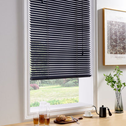 GoodHome Cana træpersienne 45 x 180 cm sort