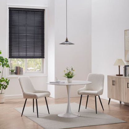 GoodHome Cana træpersienne 45 x 180 cm sort