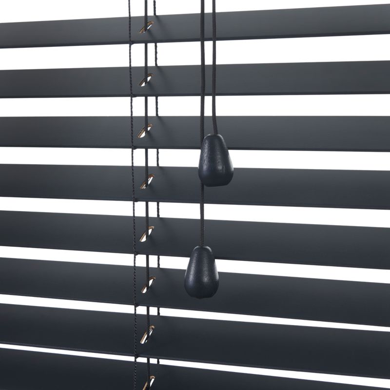 GoodHome Cana træpersienne 45 x 180 cm sort