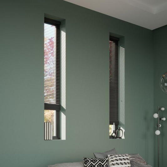 GoodHome Cana træpersienne 45 x 180 cm sort