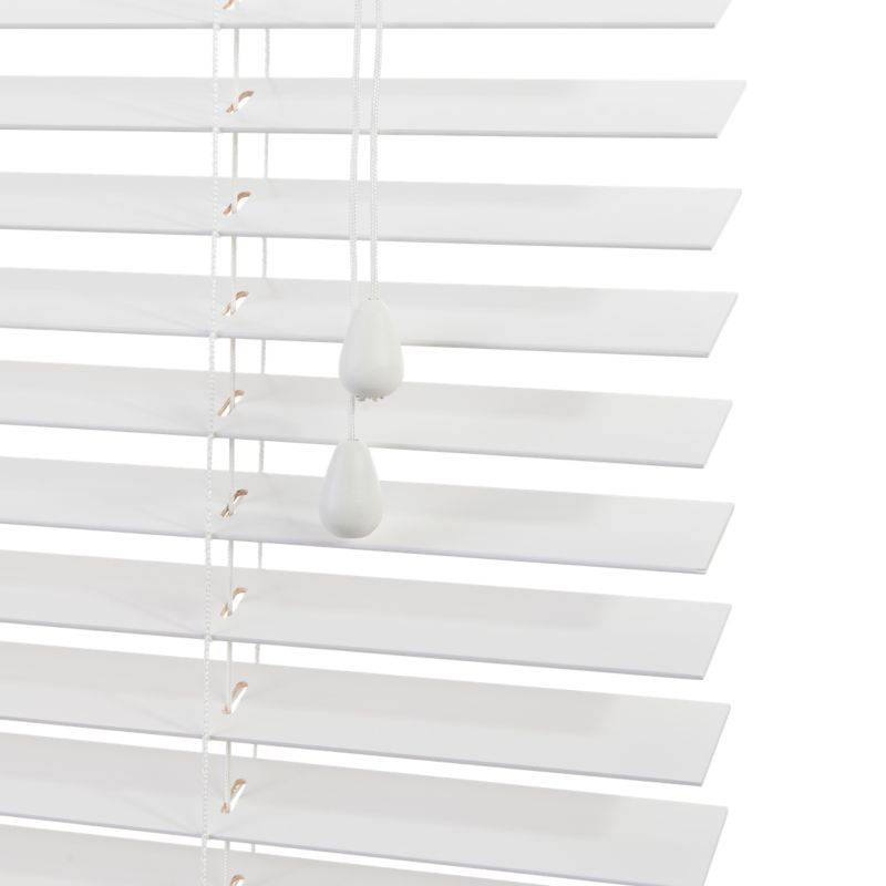 GoodHome Cana træpersienne 75 x 240 cm hvid
