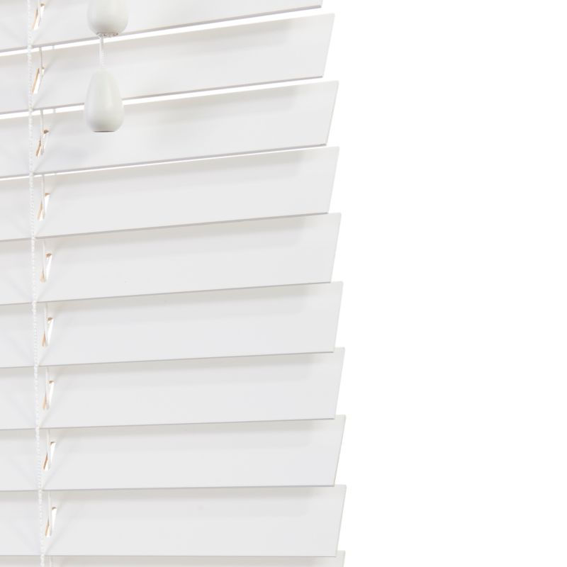 GoodHome Cana træpersienne 75 x 240 cm hvid