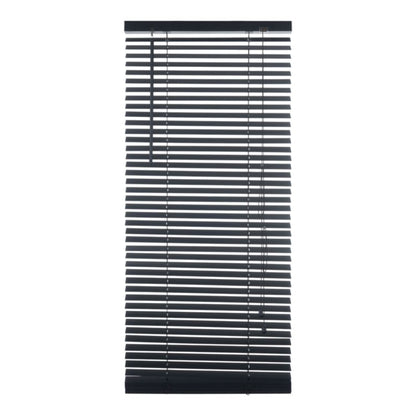 GoodHome Cana træpersienne 75 x 240 cm sort
